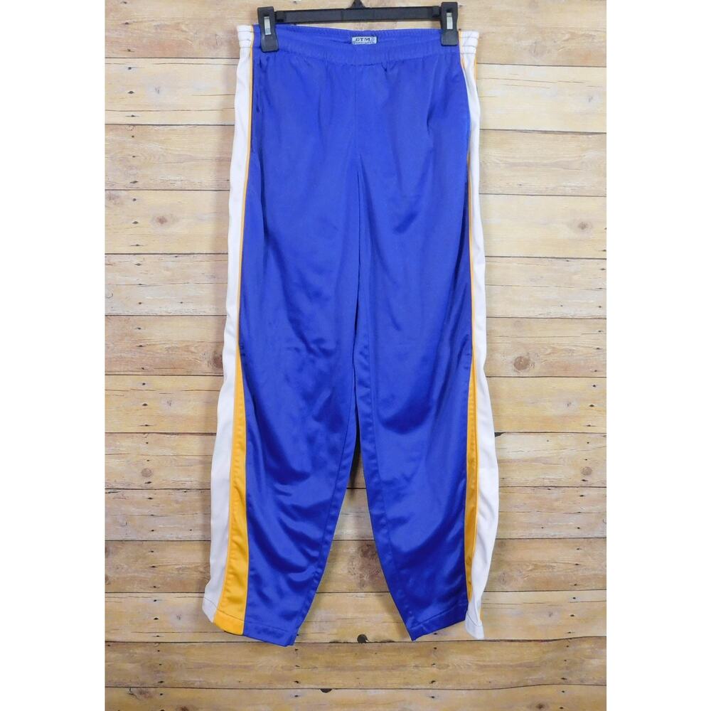 Vintage GTM Sportswear Women's LG Blue Track Pants Athletic Side Zip Ankle